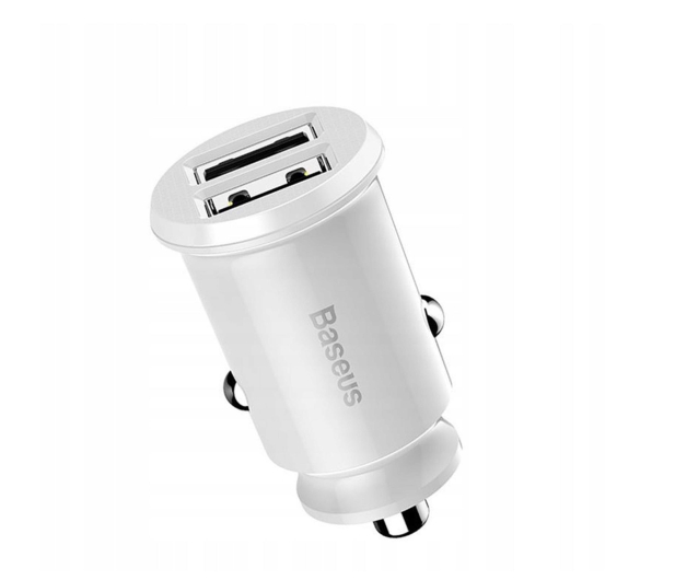 BASEUS samochodowa 2xUSB Grain 5V 3.1A biala CCALL-ML02 - 1348121 - zdjęcie 2